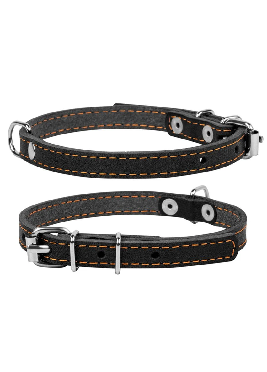 Ошейник " одинарный (ширина 12мм, длина 24-32см) черный Collar (322642721)