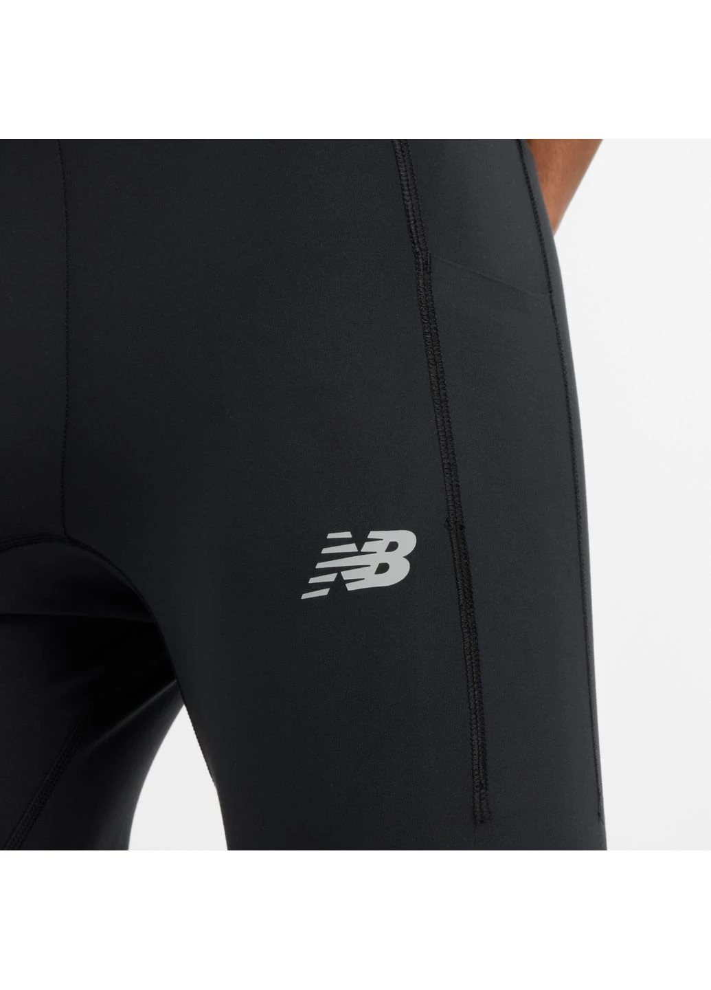 Чоловічі чорні тайтси NB Sleek Pocket Tight 54-56 (XXL) (MP51273BK) New Balance MP51273 (392840538)