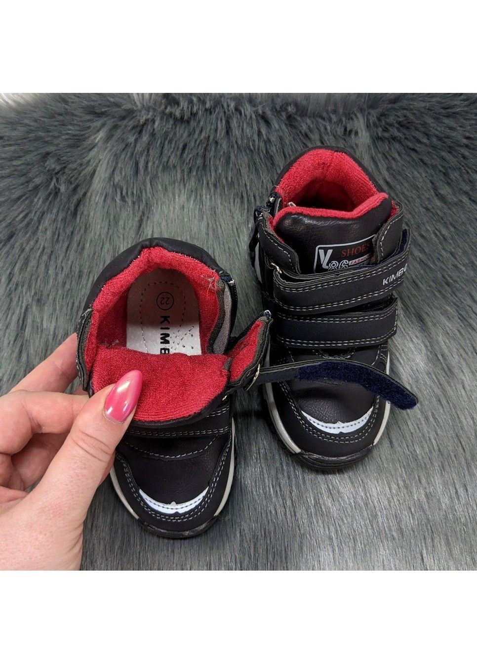 Темно-синие повседневные осенние ботинки демисезонные для мальчика Kimboo