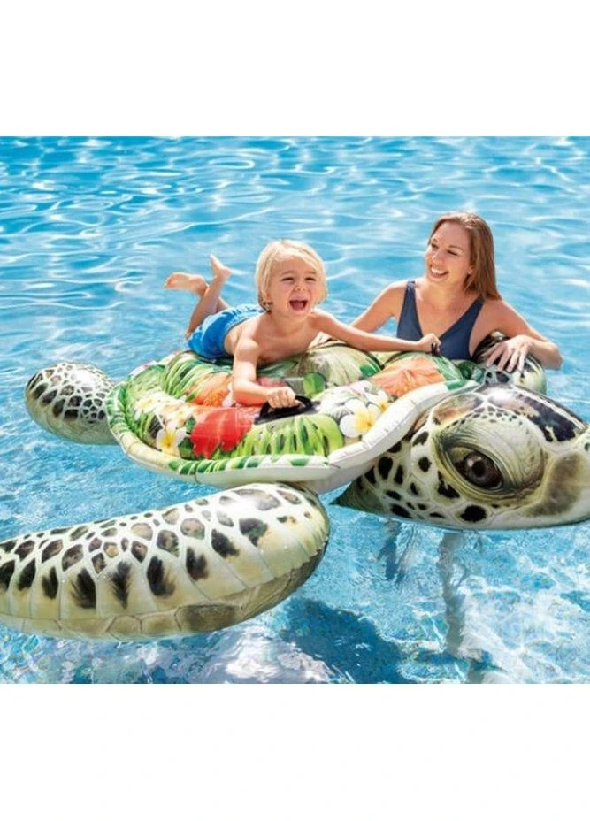 Надувний пліт для плавання Черепаха 191х170 см дитячий одномісний до 30 кг 57555 Intex (390501808)