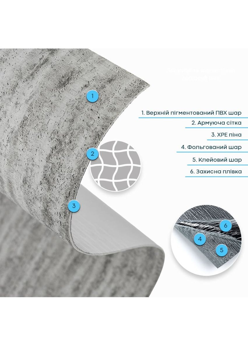 Самоклеюча гнучка штукатурка в рулоні 600х3000х2,5мм Темний граніт SW-00002993 Sticker Wall (372444969)