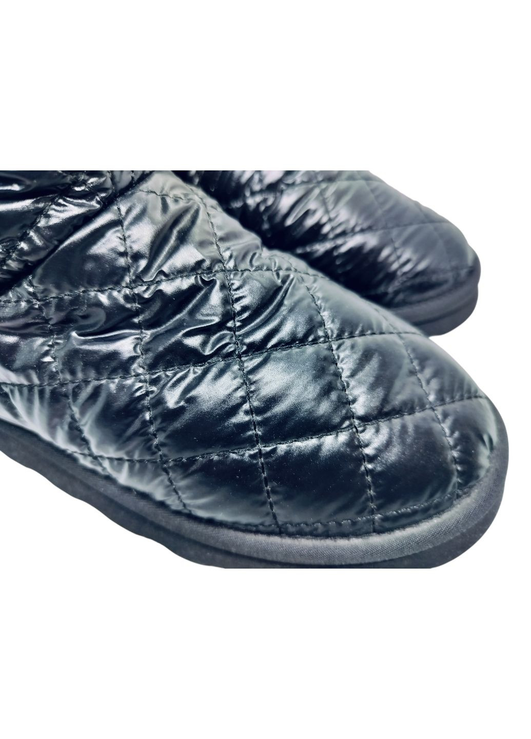 Уггі жіночі чорні стьогані Moncler (315401863)