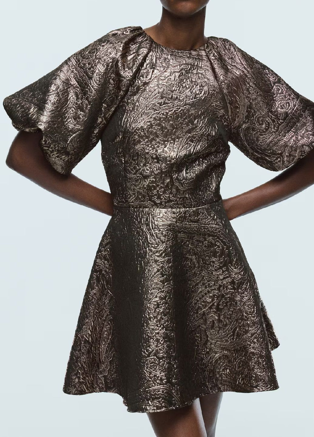 Чорна святковий сукня H&M однотонна