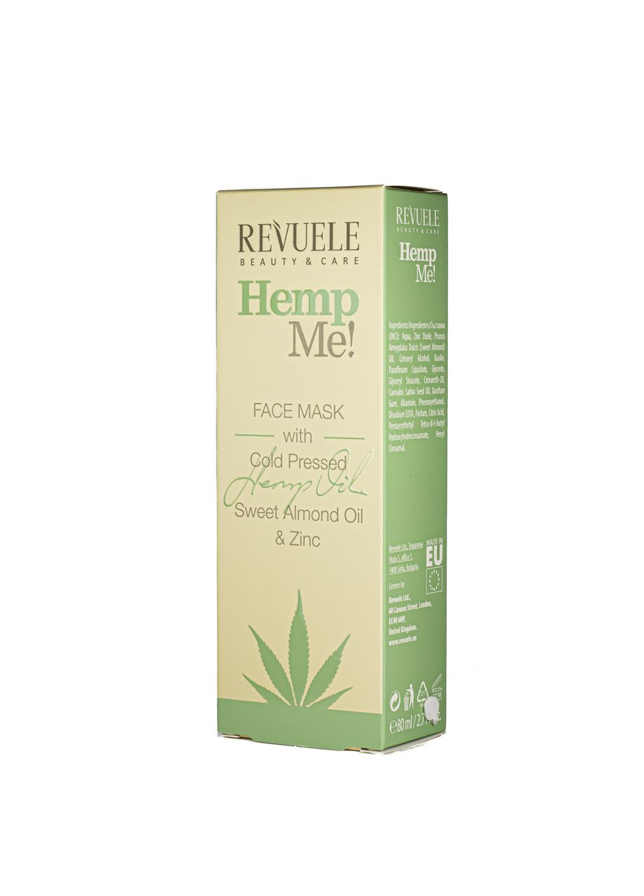 Маска для обличчя очищувальна Masca Face Hemp Me 80 мл REVUELE (367987089)