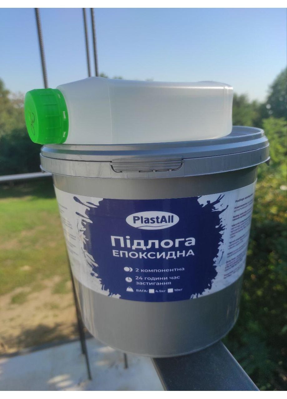 Эпоксидные наливные полы для гаража и склада 4.8 кг Plastall (366322752)