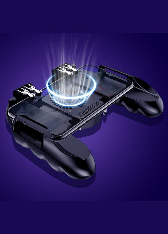 Ігровий геймпад тригер джойстик для телефону H9 з охолодженням і батареєю на 2000 мАг для гри в 6 пальців No Brand (322400869)