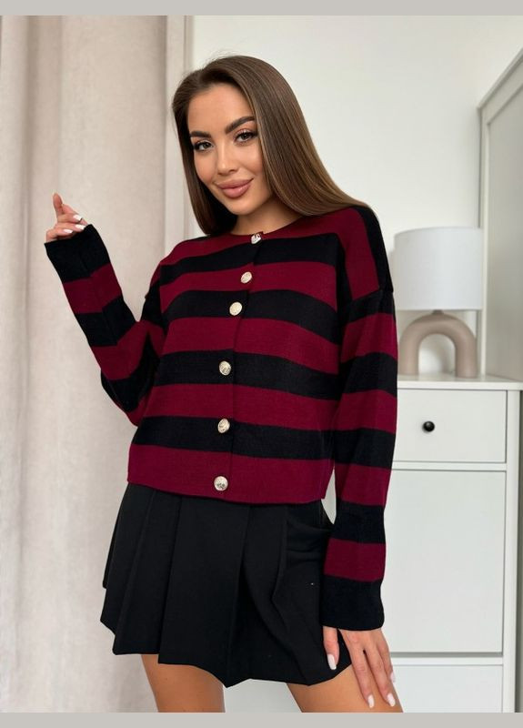 Бордовий демісезонний светр wn20-657 бордовий ISSA PLUS