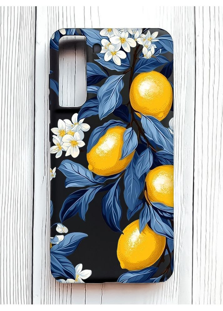 Матовий чорний чохол на Samsung Galaxy S21 FE Лимонне дерево (принт 417) Creative (361112451)