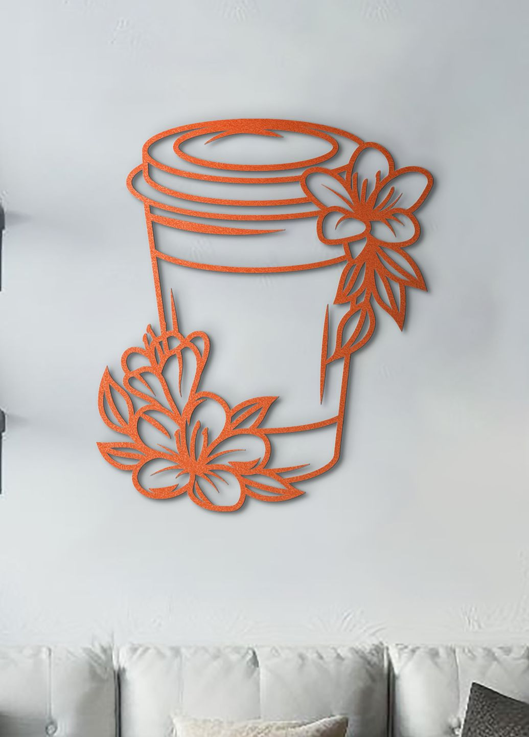 Деревянная картина на кухню, декор в комнату "Кофе с собой", минималистичный стиль 25х30 см Woodyard (291882576)