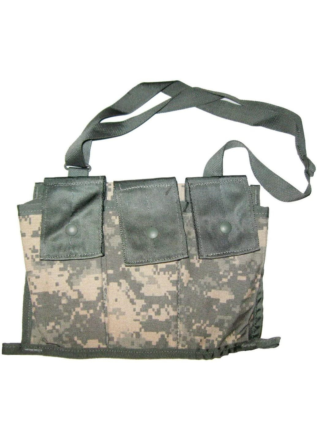 Підсумок тактичний для трьох магазинів М16, M4 Molle II Bandoleer Ammunition Pouch піксель General (298400355)