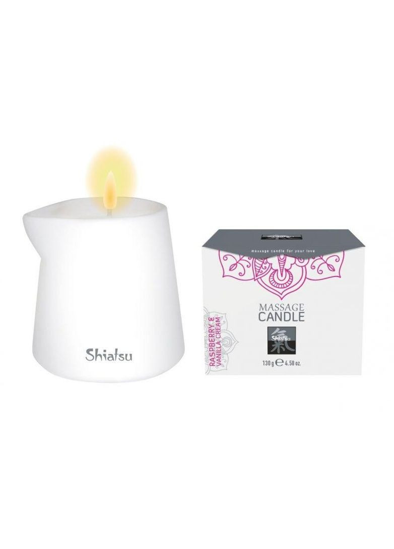 Свеча для массажа SHIATSU Малина и Ванильный Крем, 130 гр No Brand (303911421)