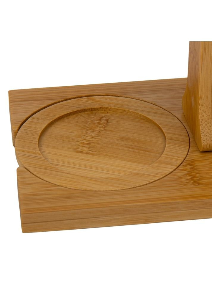 Набор кружек с бамбуковой подставкой "Белая симфония", 260 мл ELISEY (314526510)