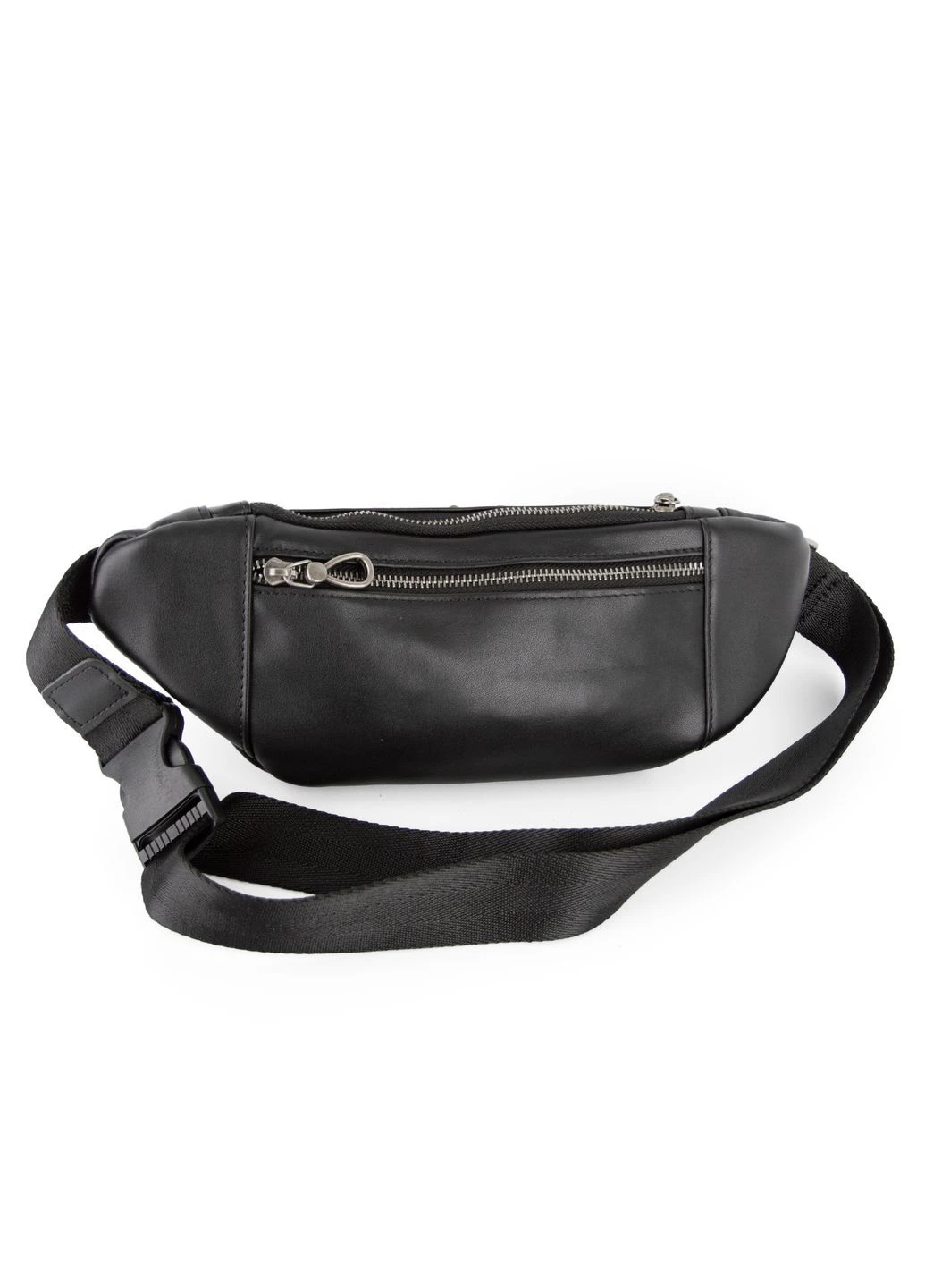 Бананка чоловіча шкіряна t0010A чорна Tiding Bag (388843159)