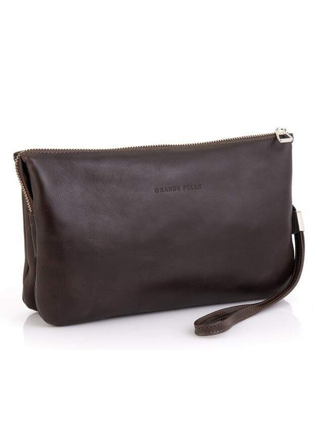 Мужская кожаная барсетка 17х26х7 см Grande Pelle (315872558)