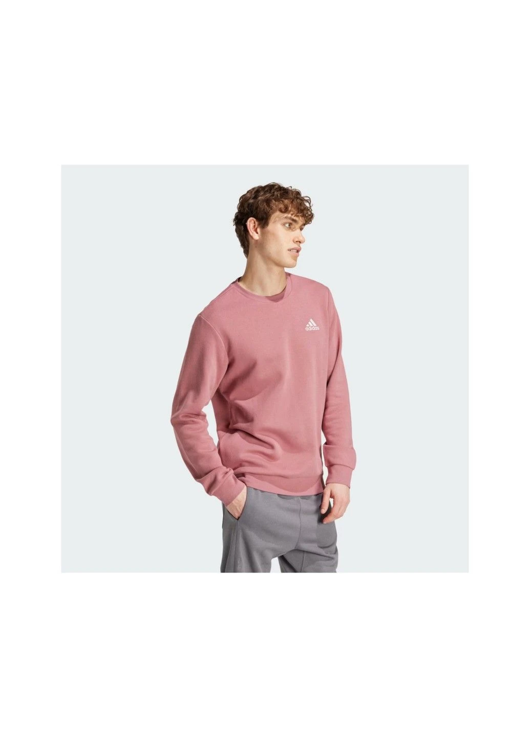 Світшот чоловічий Pink Essentials Fleece Sweatshirt IY9080 adidas (391382936)