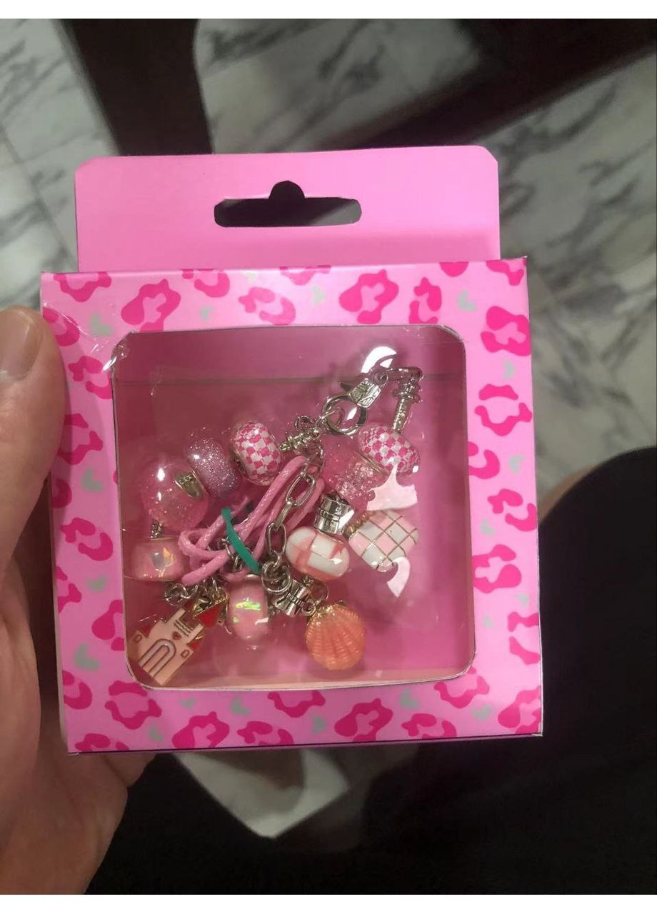 Набор детской бижутерии Pandora: браслет и подвеска в кейсе, в ассортименте - No Brand B4345 (371927352)