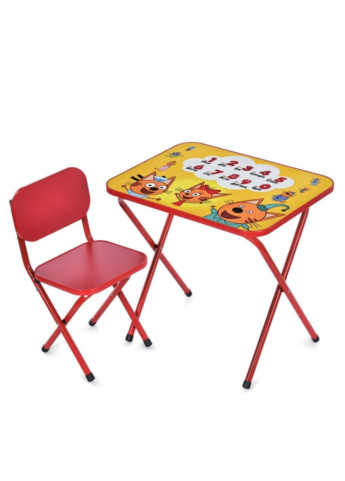 Детский столик складной со стульчиком M 5965-3 красный Bambi (366574852)