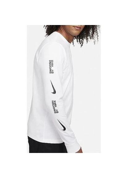 Белая лонгслив tee ls big swoosh белый fj1119-100 Nike