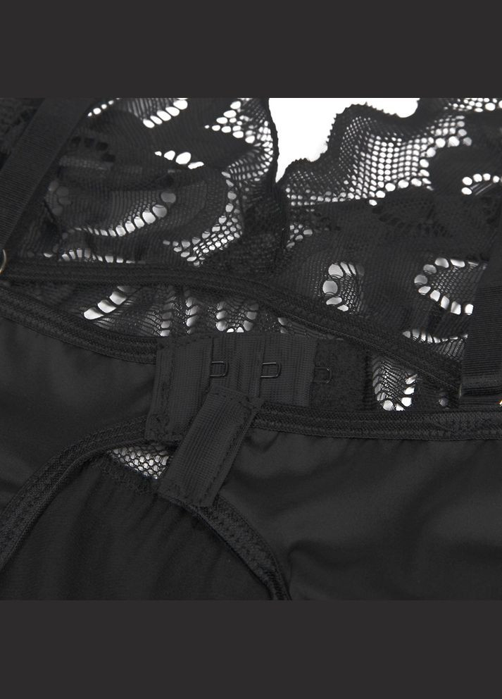 Мереживний Пеньюар з трусиками, чорний, Star Night (334709775)