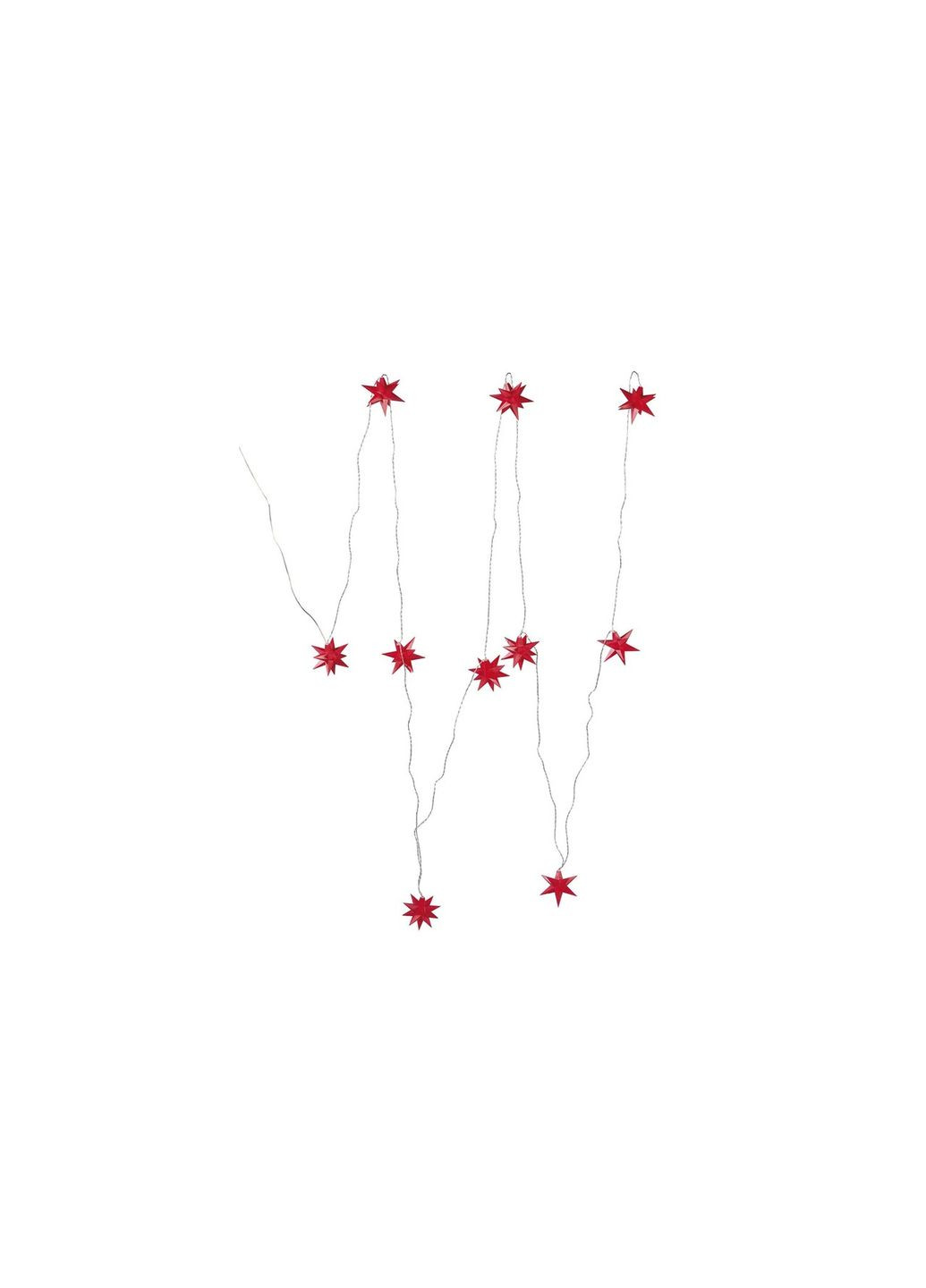 Гірлянда новорічна 3D Зірки 10 LED з таймером 11,75 м Livarno home (362495610)