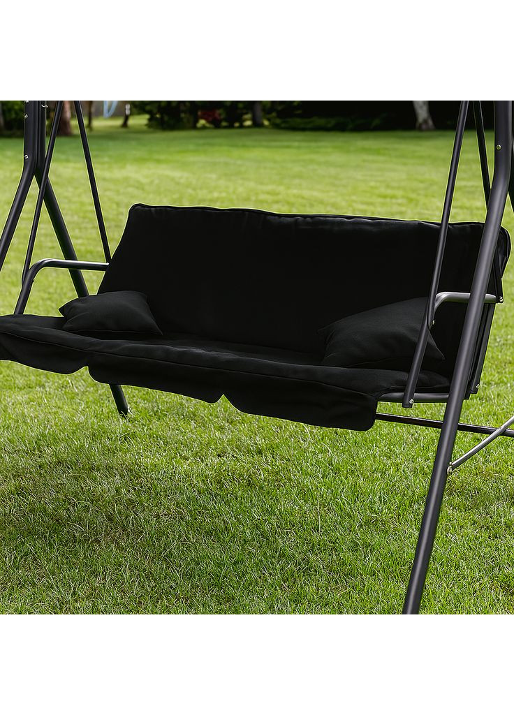 Гойдалка з подушками на 3 особи Black LEOBRO (361852241)