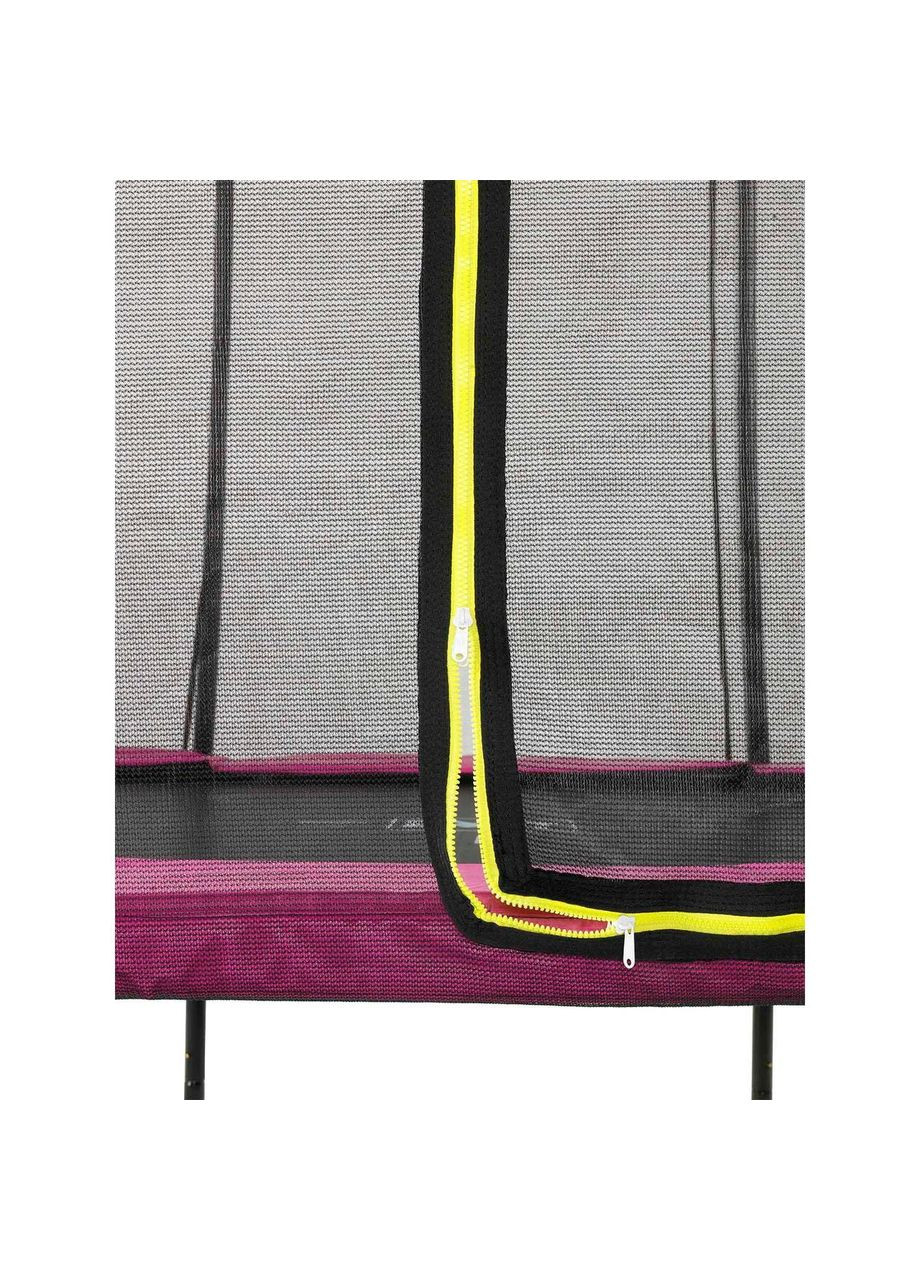 Батут Silhouette круглий із захисною сіткою 183 см Чорний/Рожевий Exit Toys (329444323)