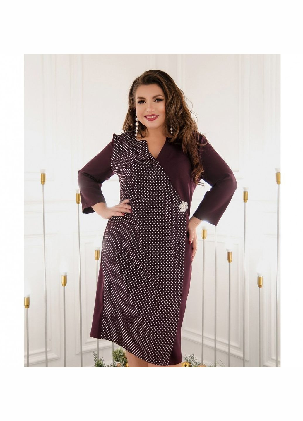 Темно-вишнева сукня Liton