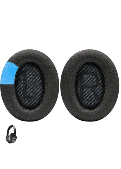 Амбушюры тканевые для Quietcomfort AE2, QC2, QC15, QC25, QC35, QC45 black черные Bose (361147860)
