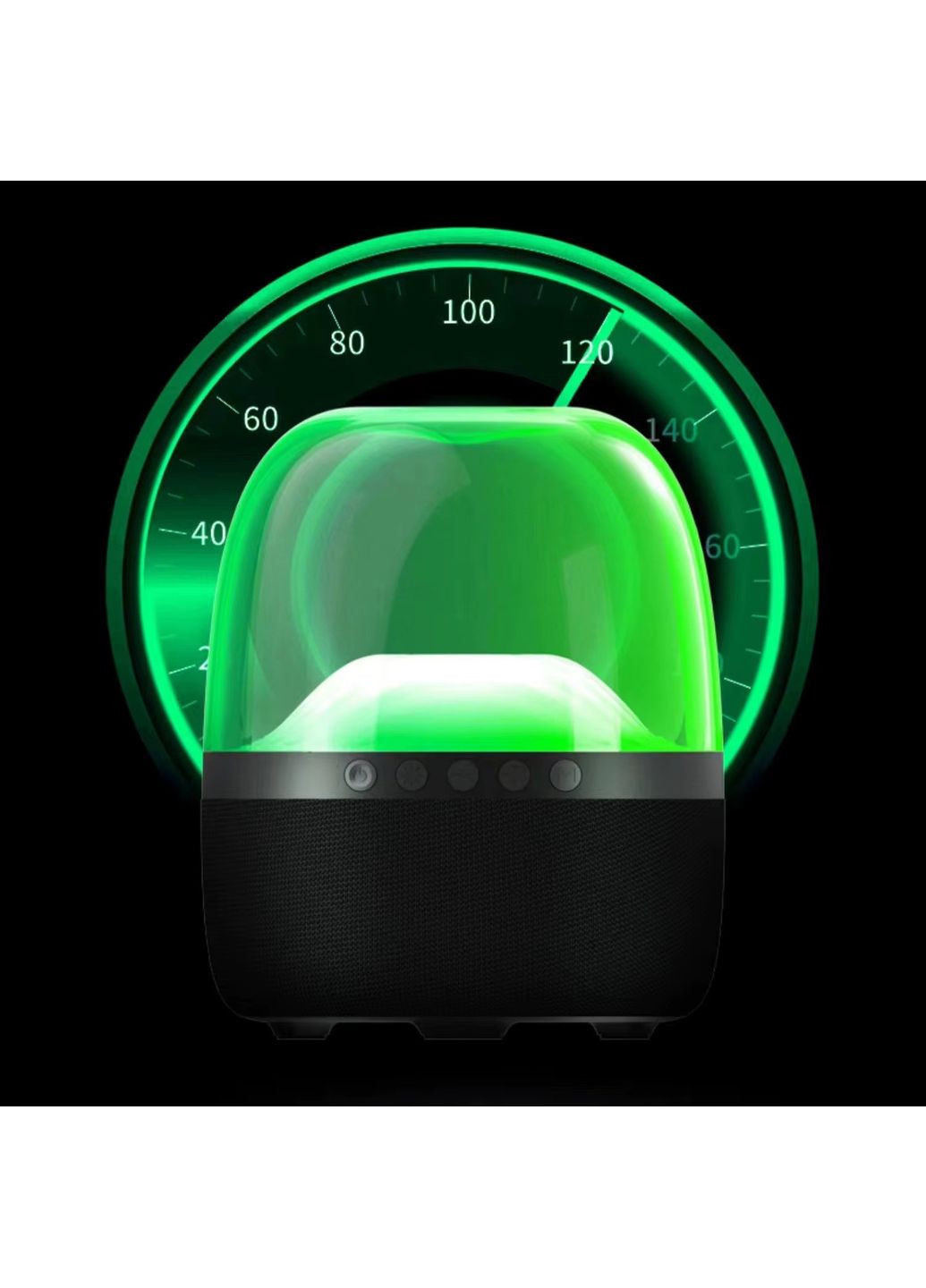 Портативна Bluetooth колонка з LED-підсвічуванням акумуляторна компактна з підтримкою AUX 2000 mAh (BK137) No Brand (360867129)