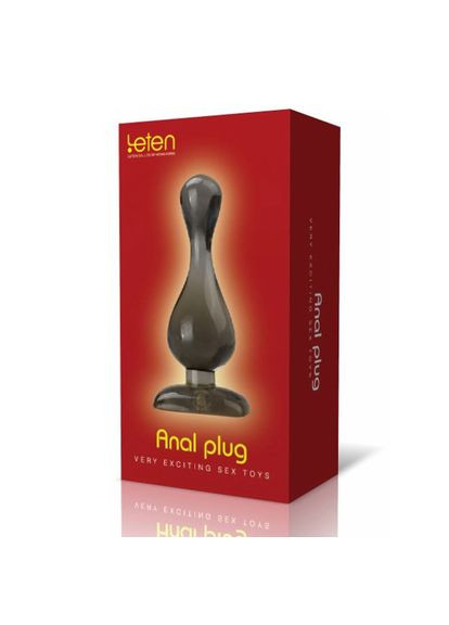 Анальная пробка 3.5 см Comfort силиконовая для новичков мягкая Leten (303880931)
