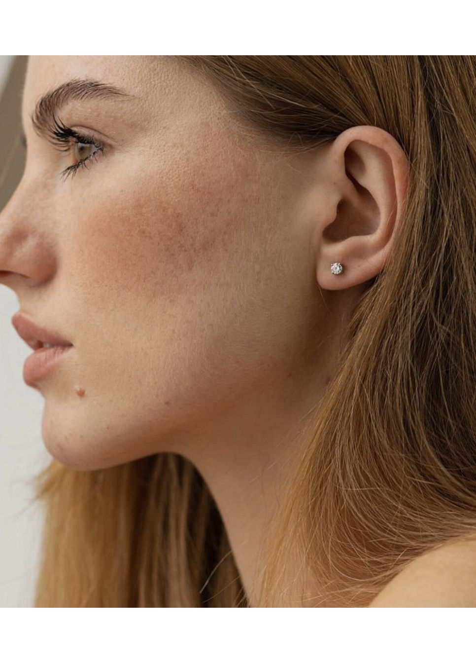 ✨ Серебряные серьги-пусеты "Хрустальная нежность" покрыты родием Family Jewelry House (351897827)