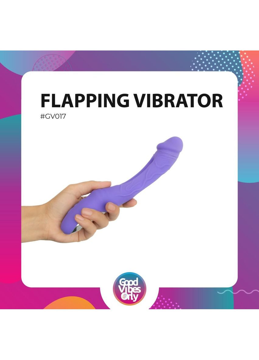 Вибратор Flax Vibrating Dildo with G-Spot Stimulator Good Vibes Only (369609703)