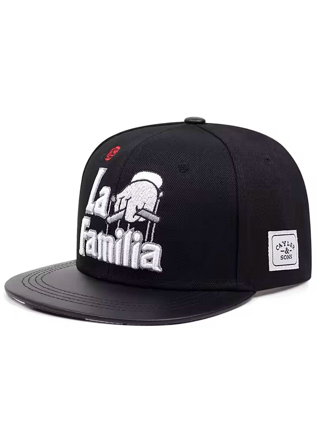 Кепка Снепбек логотип La Familia (Кресний Батько) з прямим козирком Чорний, Унісекс WUKE One size No Brand (324402837)