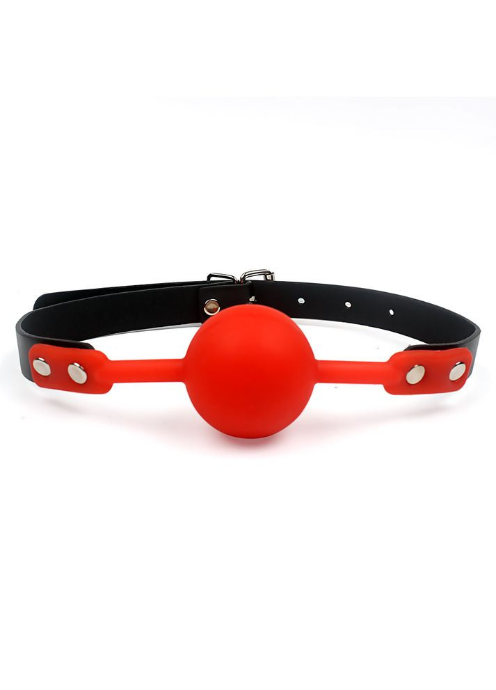 Кляп мягкий силиконовый шарик Silicon Ball gag с регулировкой размера по голове Roger (303882302)