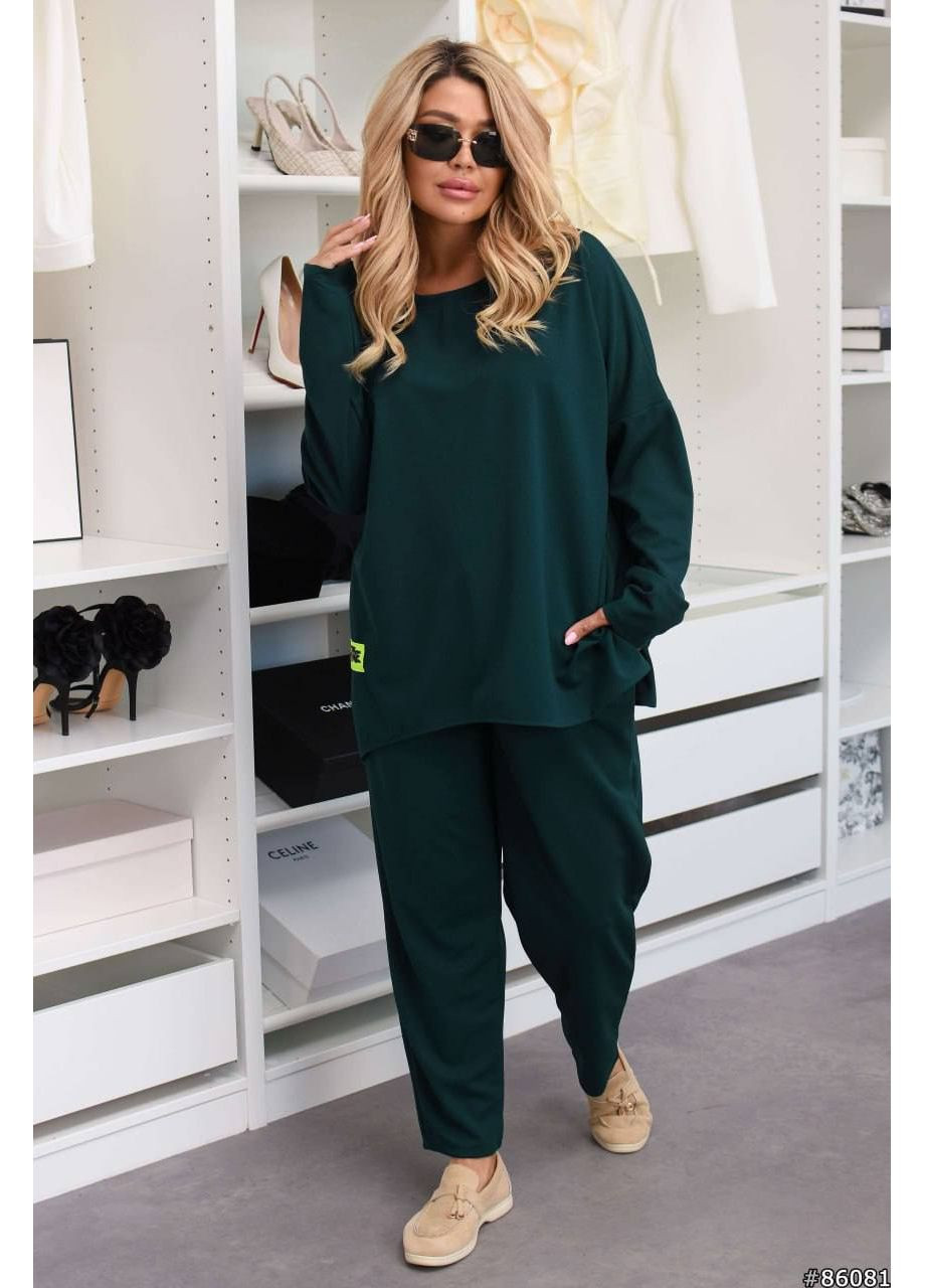 Костюм для прогулянки креп дайвінг штани та худі Україна (352777513)