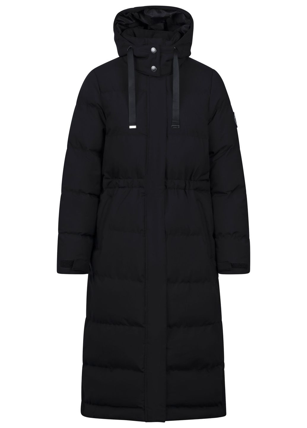 Чорна демісезонна куртка довга жіноча Trespass