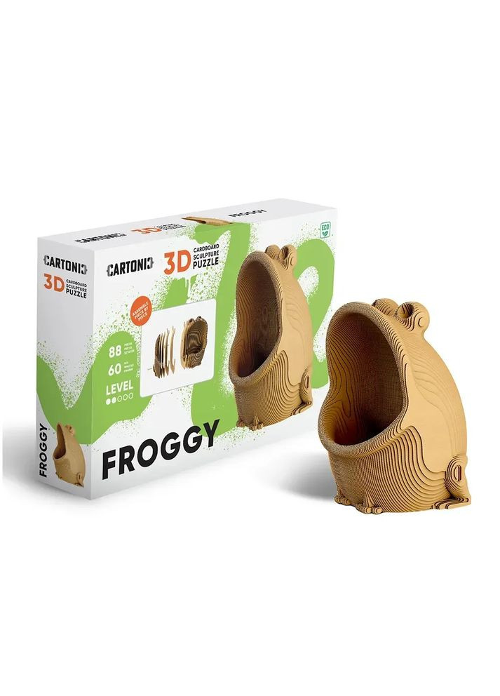 Картонний конструктор " 3D Puzzle FROGGY" Cartonic (372466318)