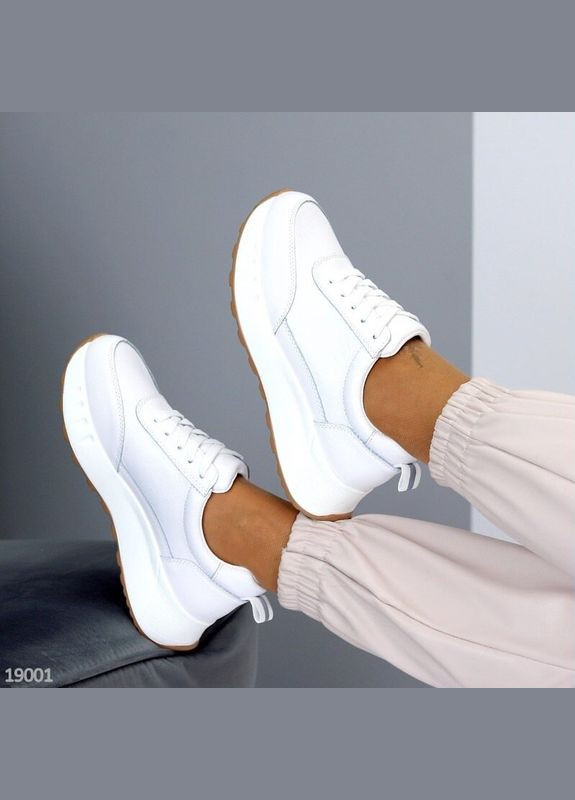 Білі шкіряні жіночі кросівки, білі кросівки KDSL Anthracite білі демісезони (315678578)