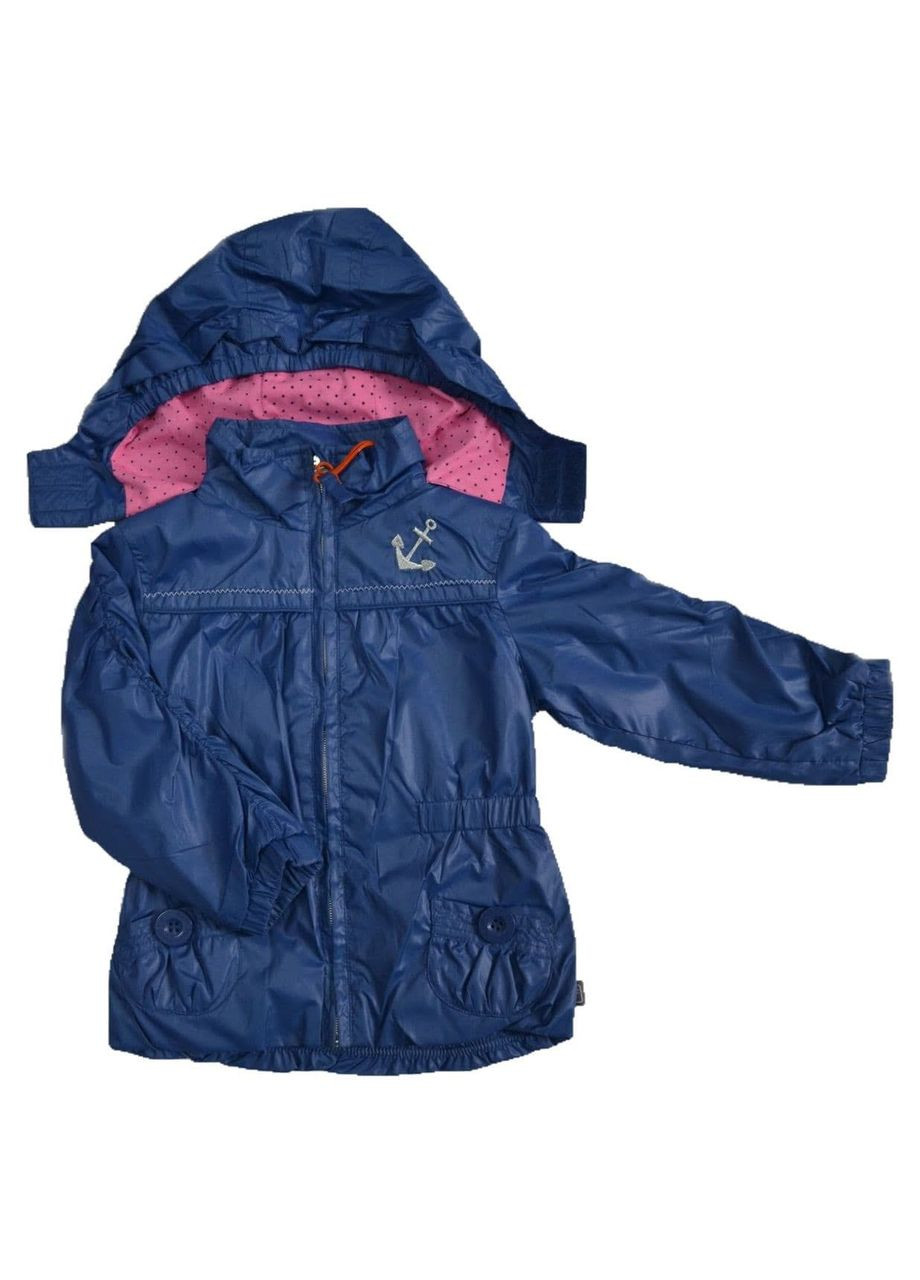 Синяя демисезонная ветровка Quadri foglio