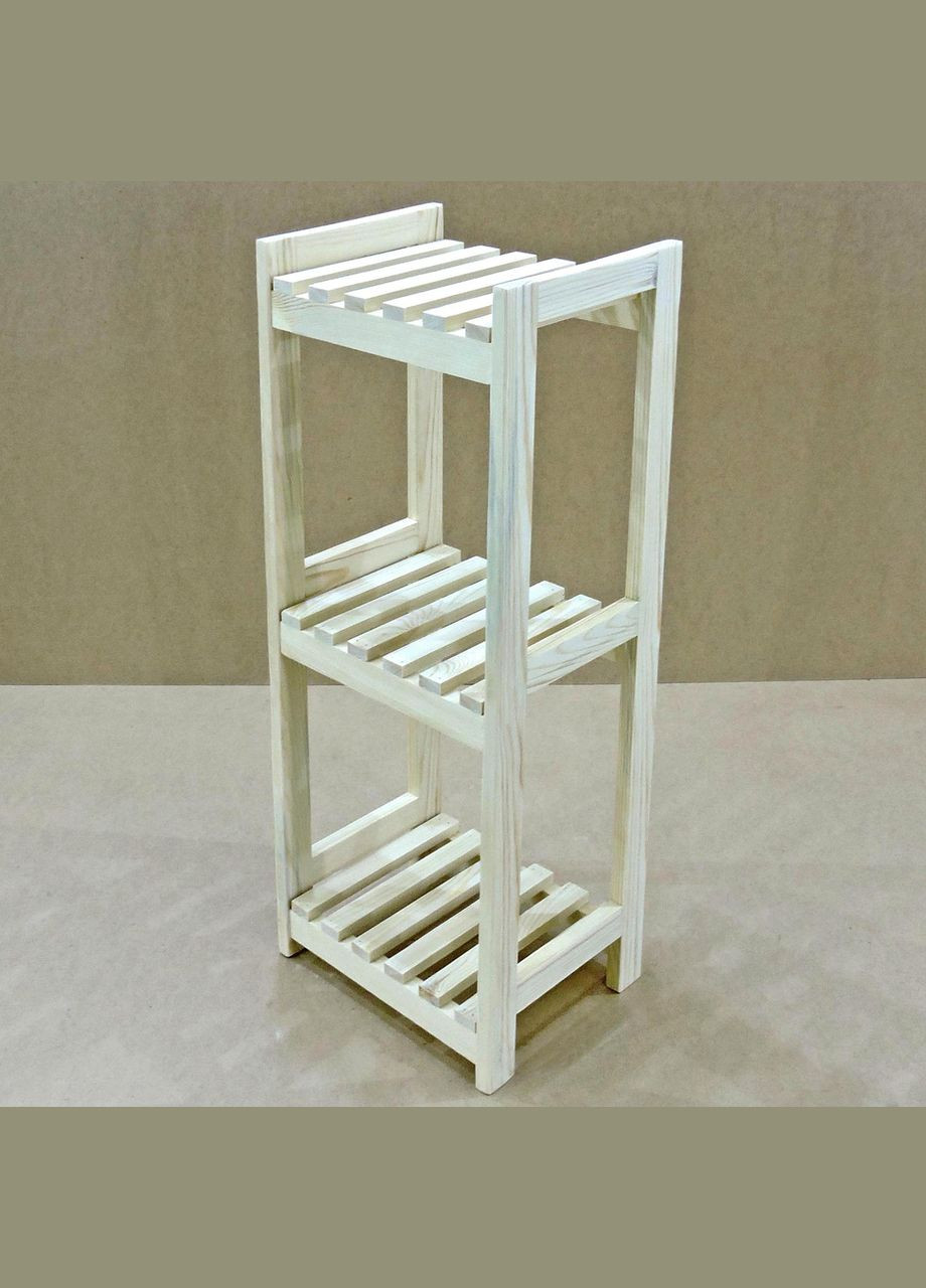 Стеллаж кухонный из дерева Мальтари бланже (СТА-003201) No Brand (327846723)