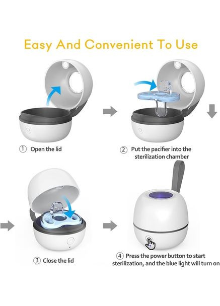 Стерилізатор сосок ультрафіолетовий УФ стерилізатори контейнер для зберігання та дезінфекції соски Swan Baby (335820148)