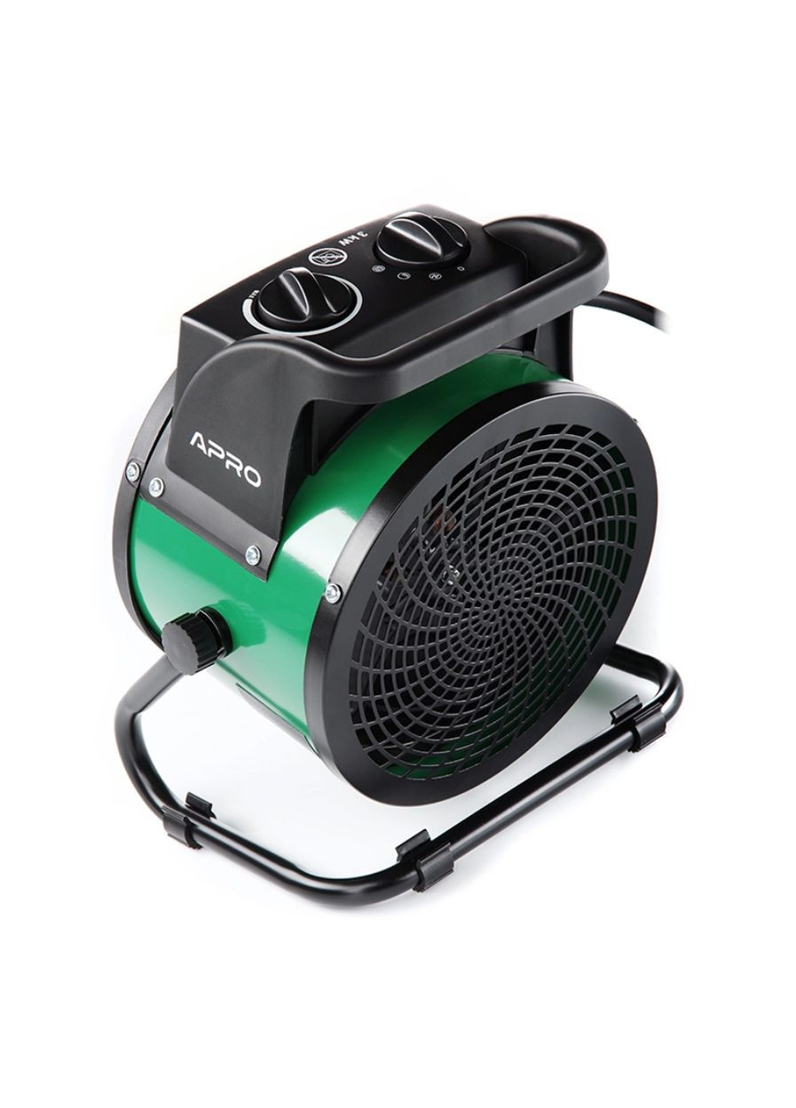 Тепловентилятор керамічний 3000 Вт EFH-30 (899503) чорно-зелений Apro (349819425)