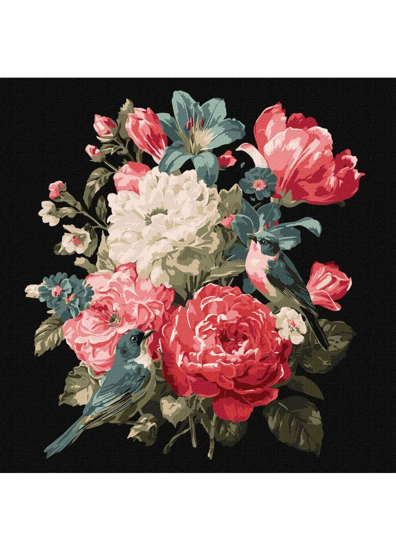 Картина по номерам Букет жизни ©art_selena_ua 30x30 KHO5181 Идейка Ідейка (364968957)