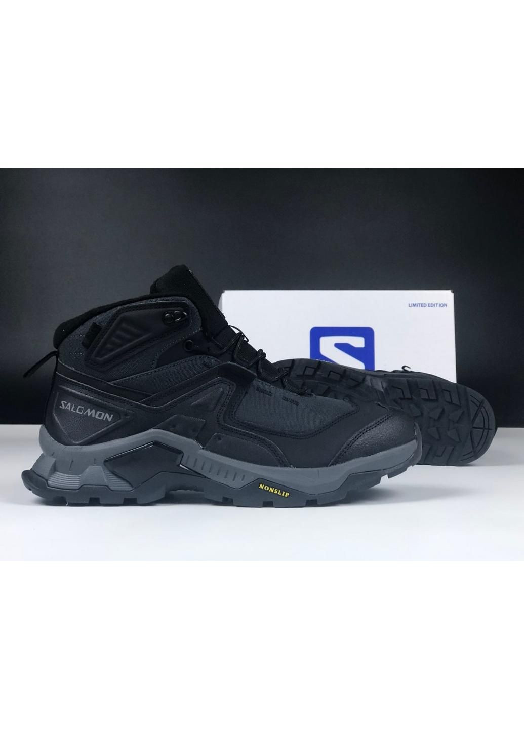 Сірі Зимовий сірі з чорним термо чоловічі кросівки осінь\зима No Brand