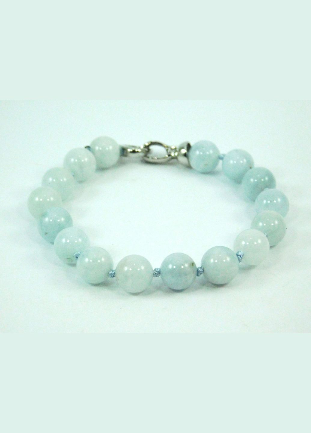 Браслет Аквамарин 8 мм 15 Fursa fashion (322313402)