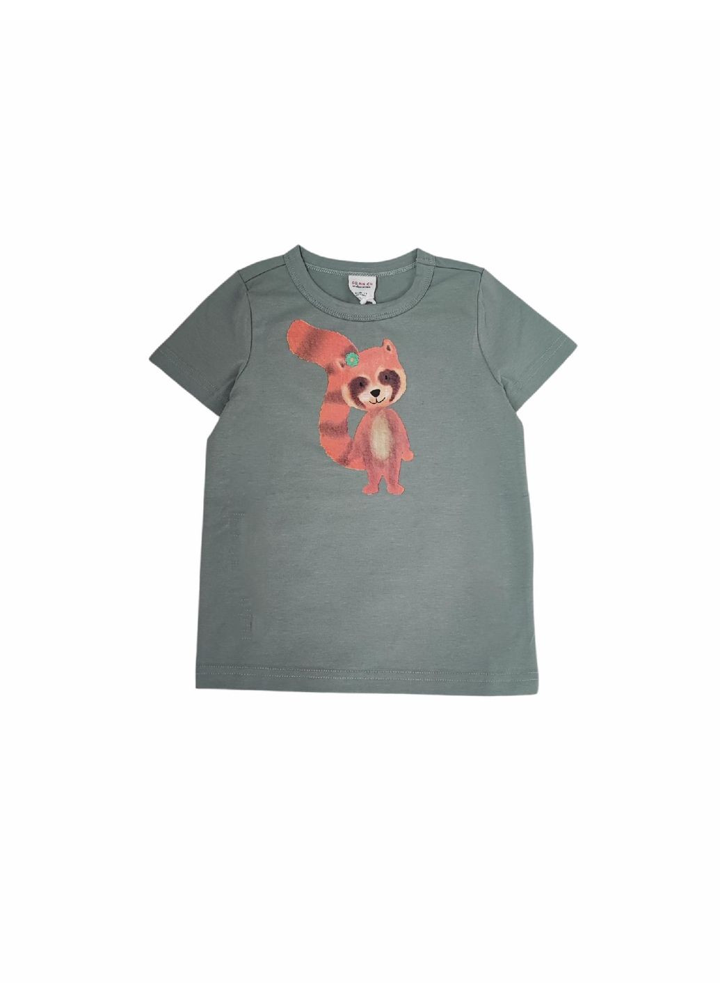 Зелена літня дитяча футболка для хлопчика зелена (25111241) Green Cotton