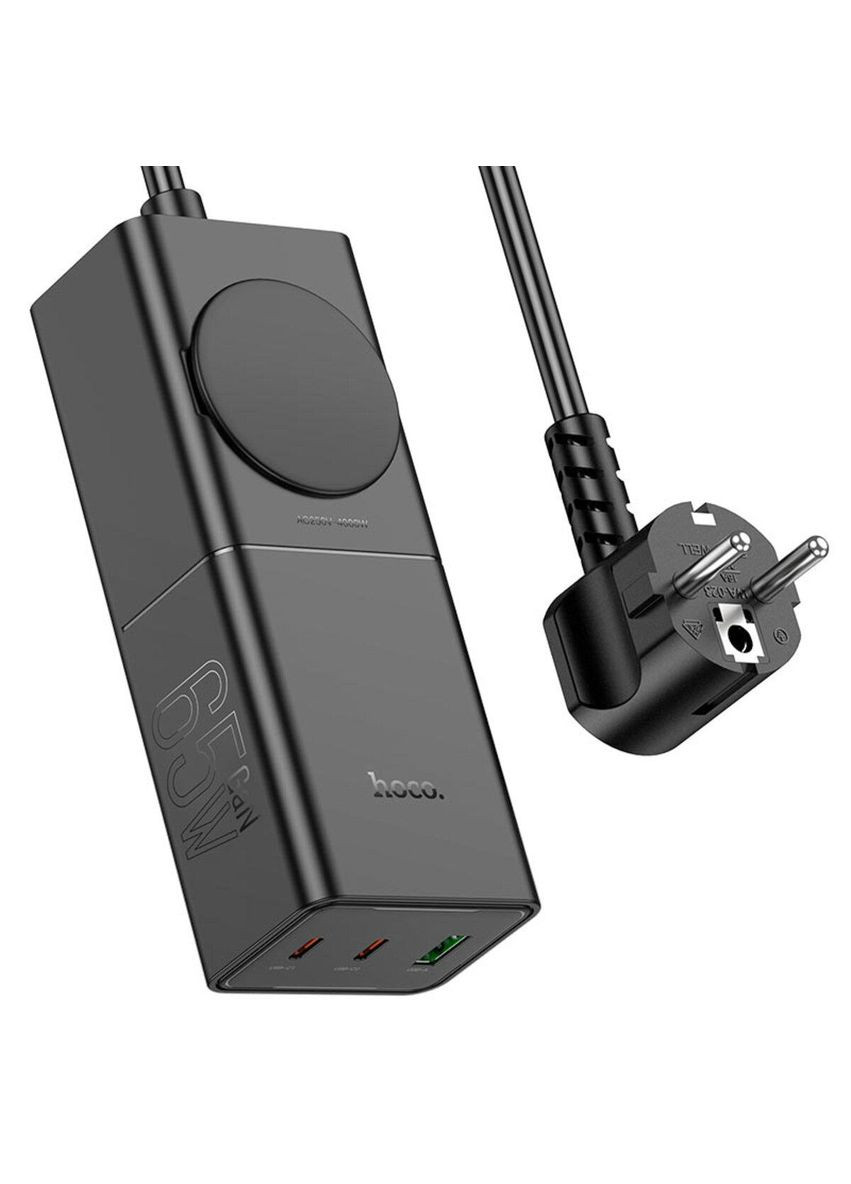 Мережевий зарядний пристрій NS4 Sharp PD65W(2C1A) desktop socket(EU/GER) Black Hoco (335807110)