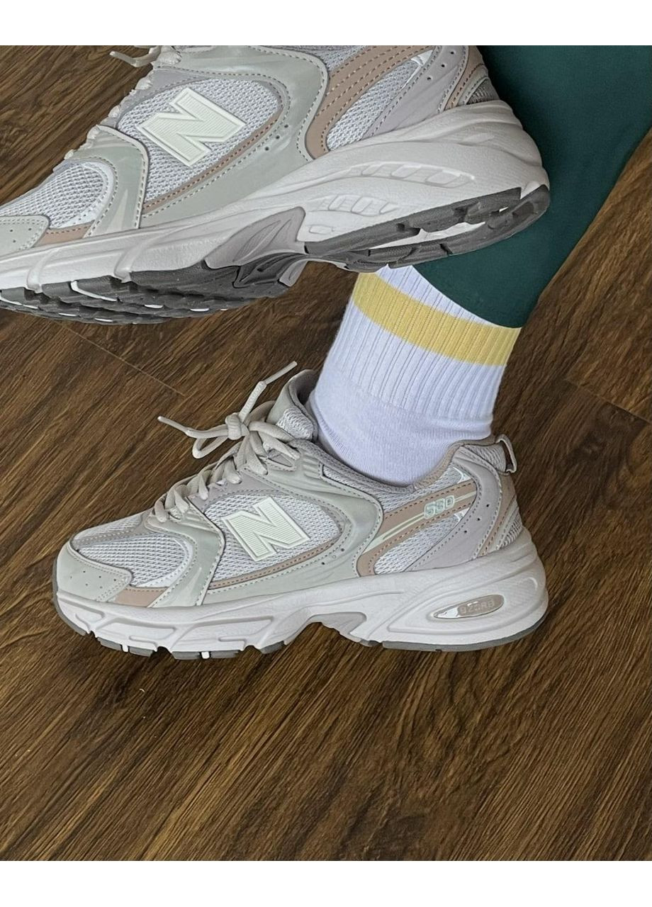 КРОССОВКИ ЖЕНСКИЕ NEW BALANCE 530 BEIGE BROWN НЬЮ БЕЛАНС 530 No Brand бежевые демисезоны (367173560)