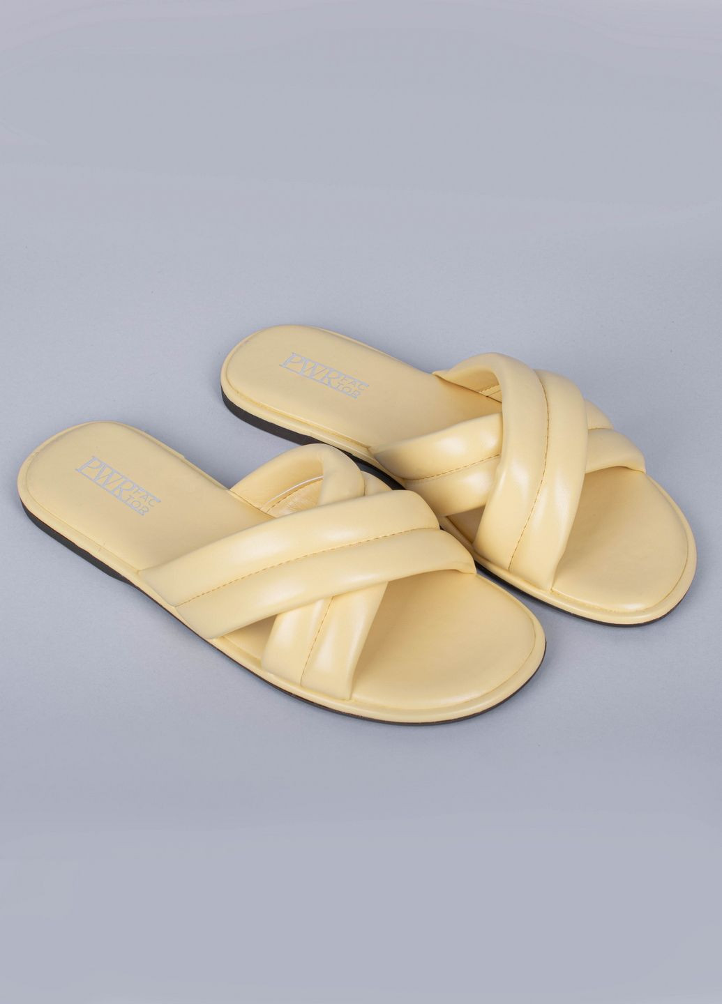 Желтые шлепанцы женские w11099-9 желтые 343836 Power