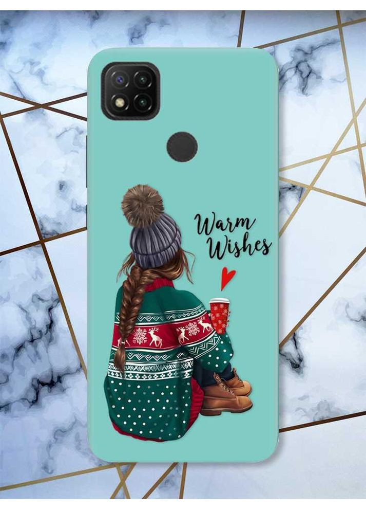 Матовый чехол на Xiaomi Redmi 9C / 10A Девушка с кофе принт 136 Creative (362969414)